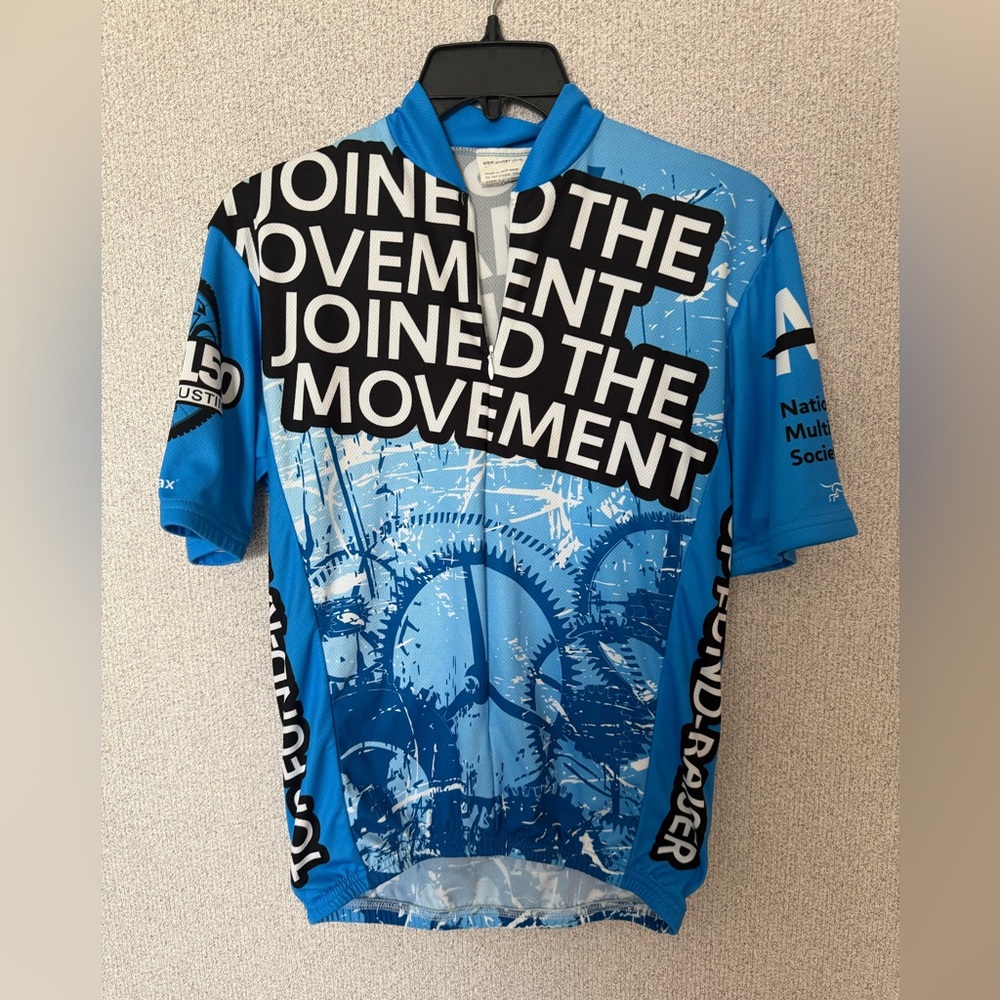 Vomax Unisex‎ Relax Fit Size Small Cycling Jersey  Blue
